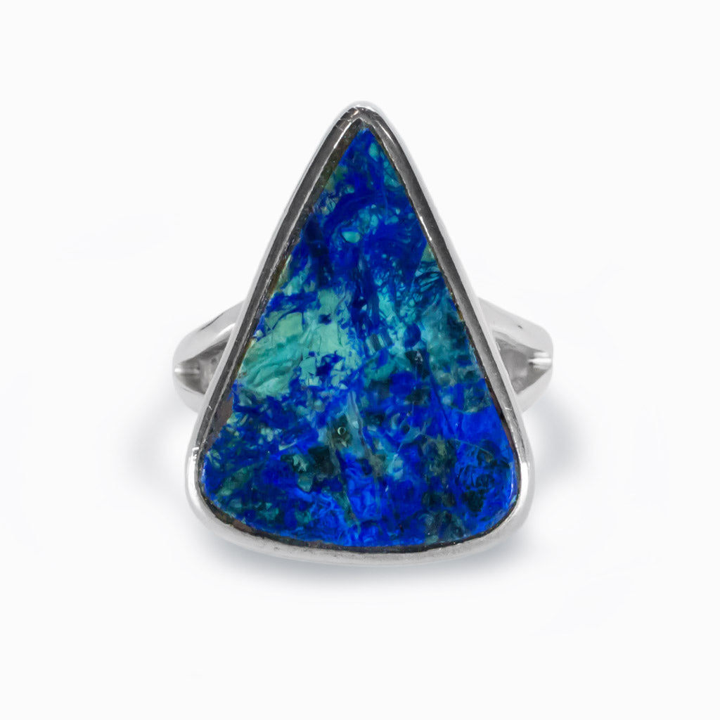 Blue az fashion rectangle ring