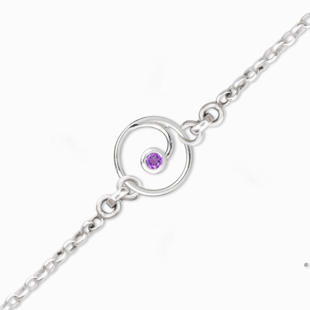 Amethyst Gratitude Bracelet