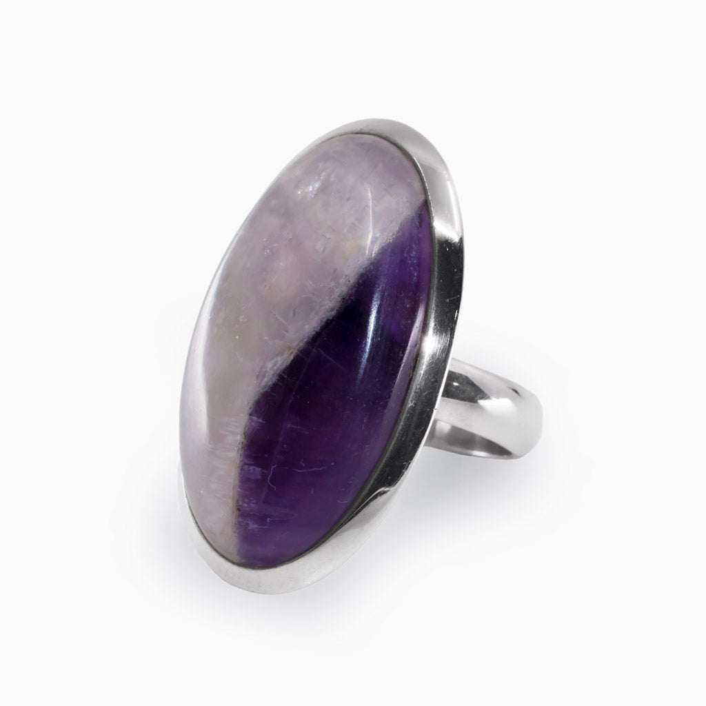 Chevron Amethyst Ring