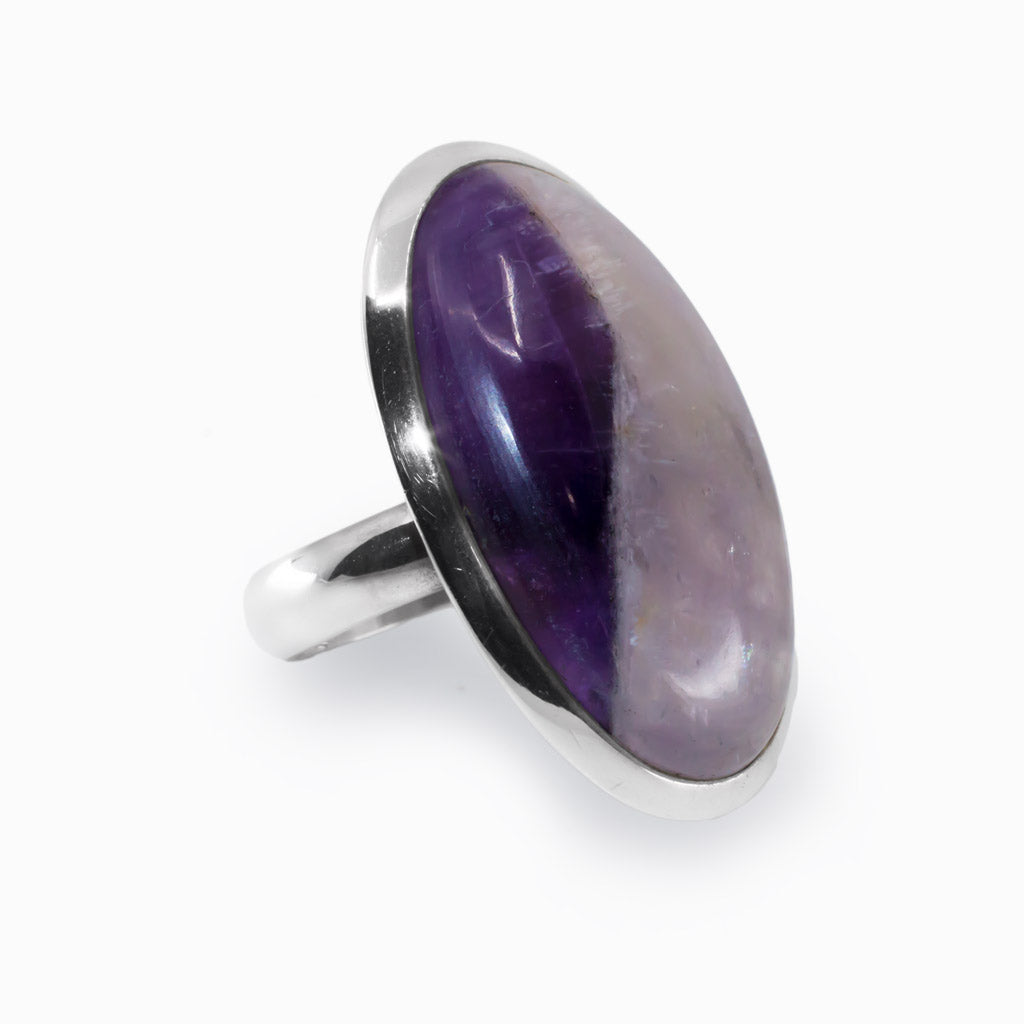 Chevron Amethyst Ring