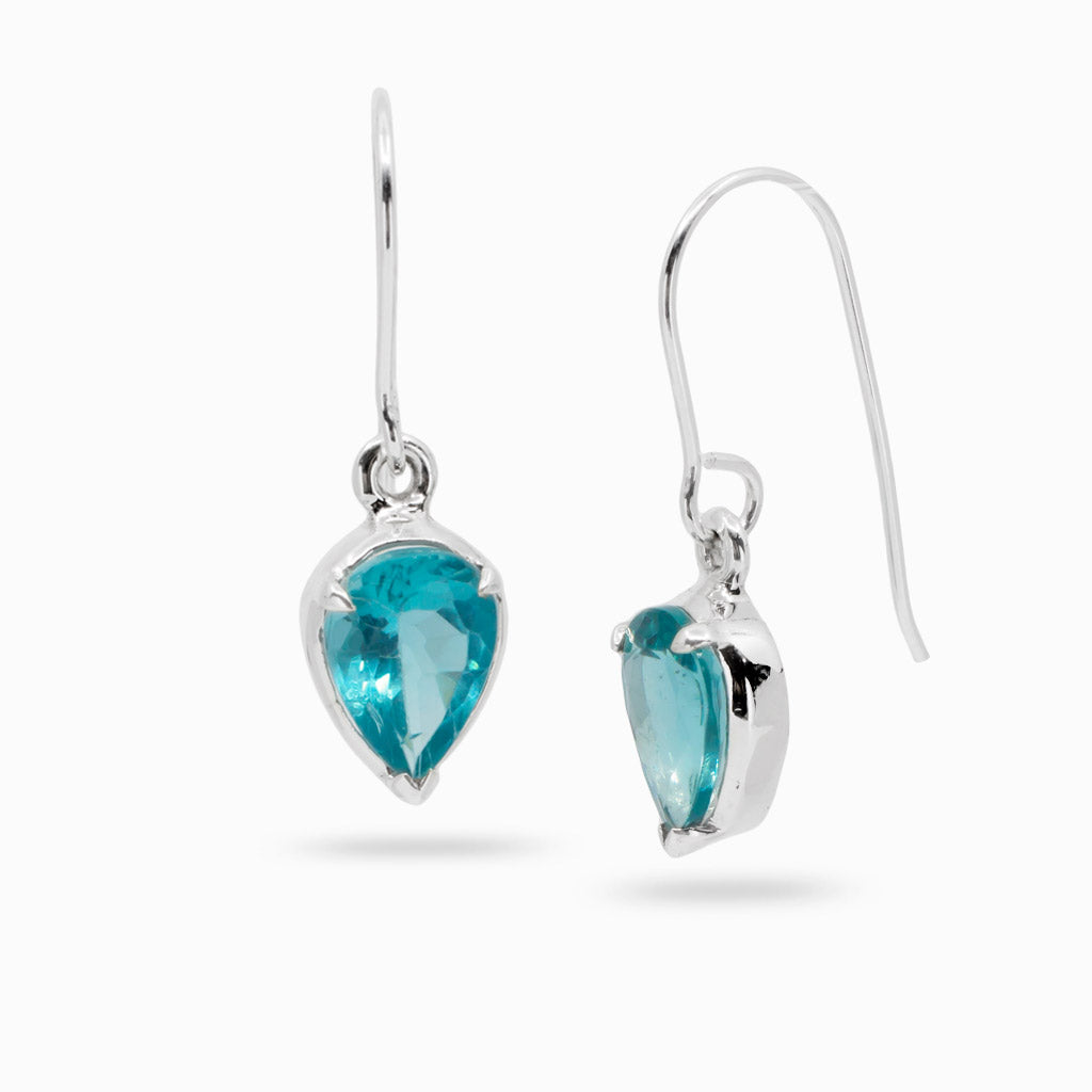 Facet Apatite teardrop Earrings