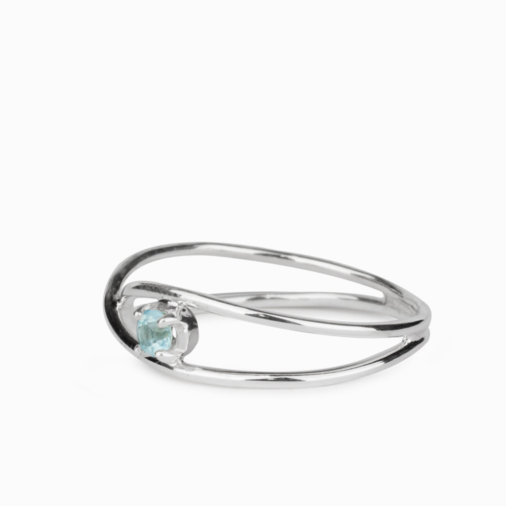 Aquamarine Birthstone Ring
