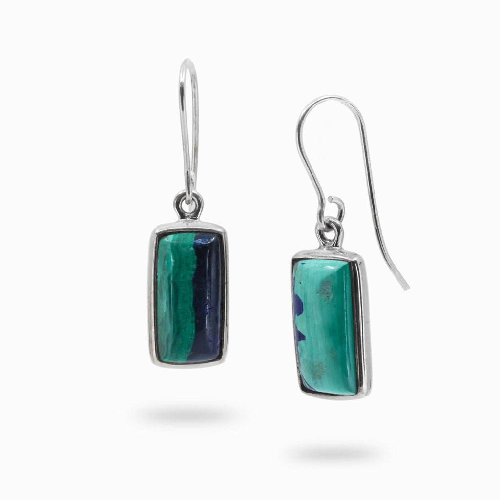 Azurite Malachite drop earrings