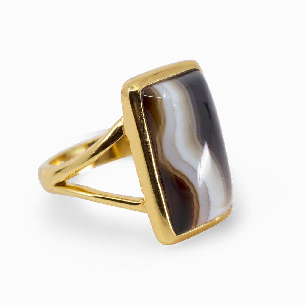 Banded Agate Ring