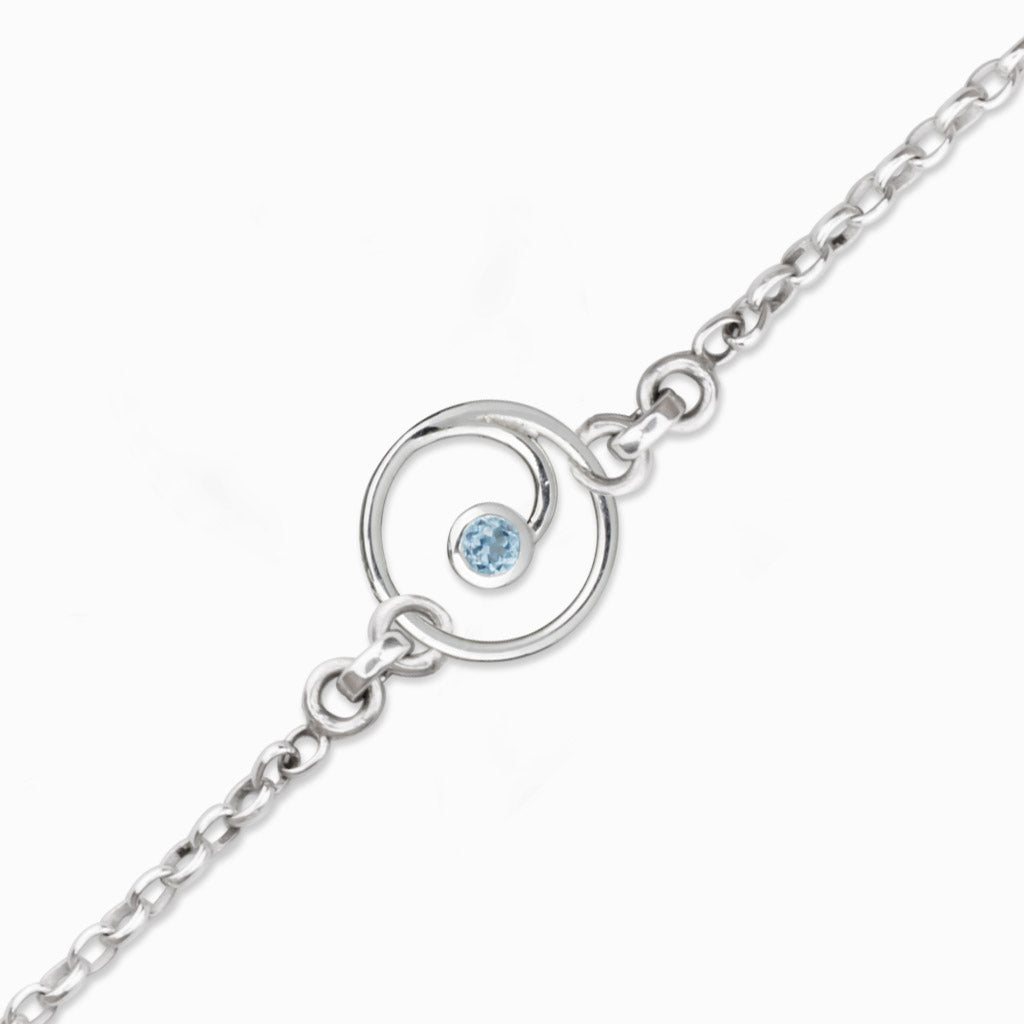 Blue Topaz Gratitude Bracelet