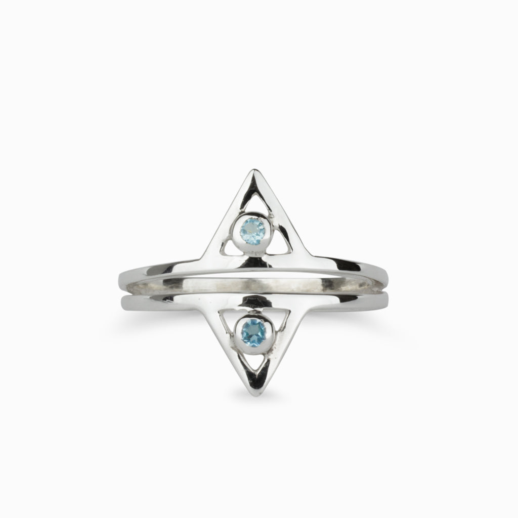 Blue Topaz Ring Made in Earth