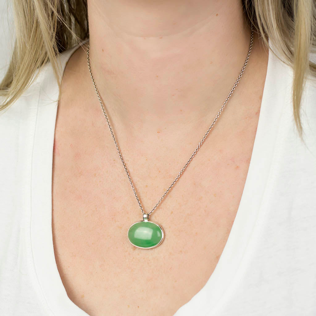 Jadeite Pendant on Model