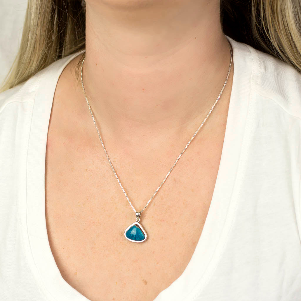 Cavansite NECKLACE on Model
