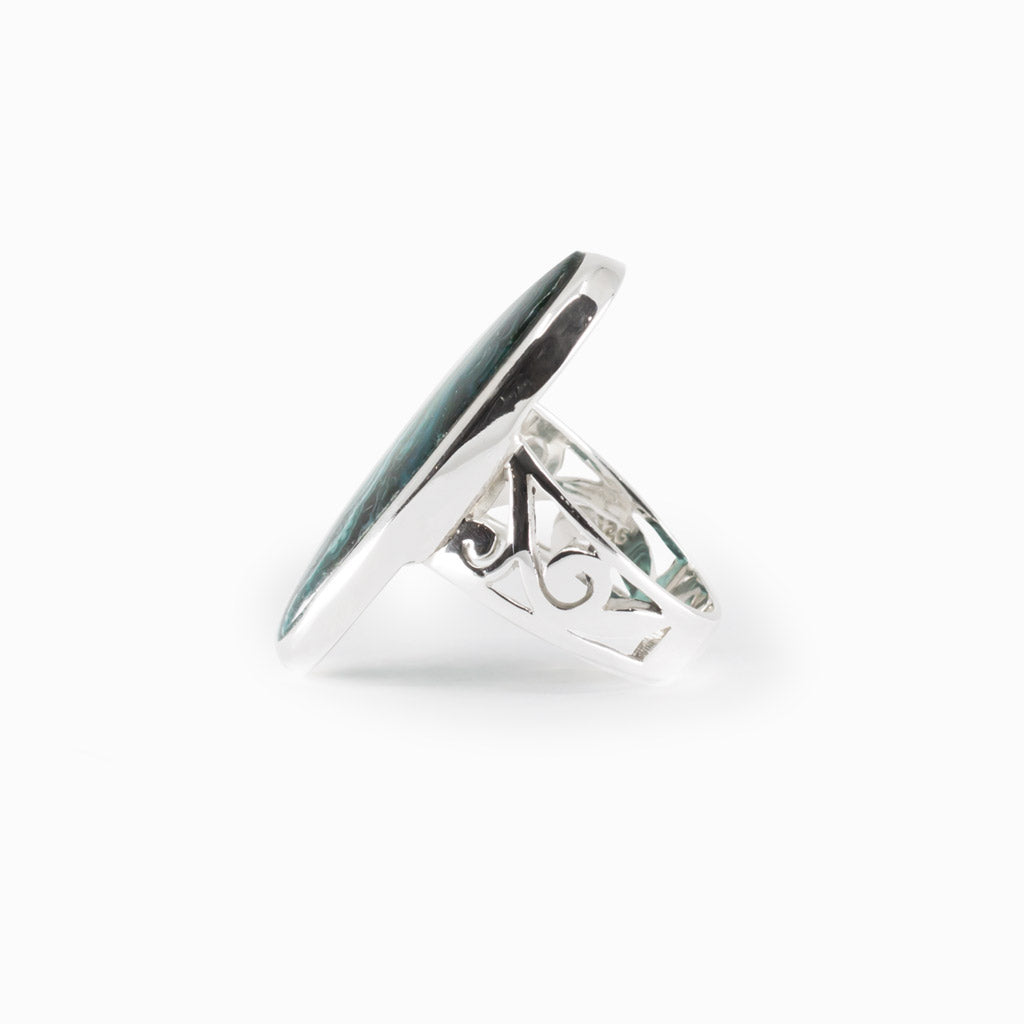 Chrysocolla Malachite Ring