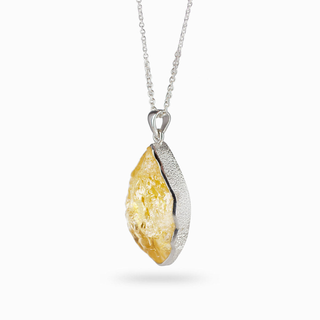 Raw Citrine Pendant