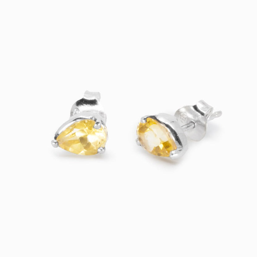Citrine Stud Earrings