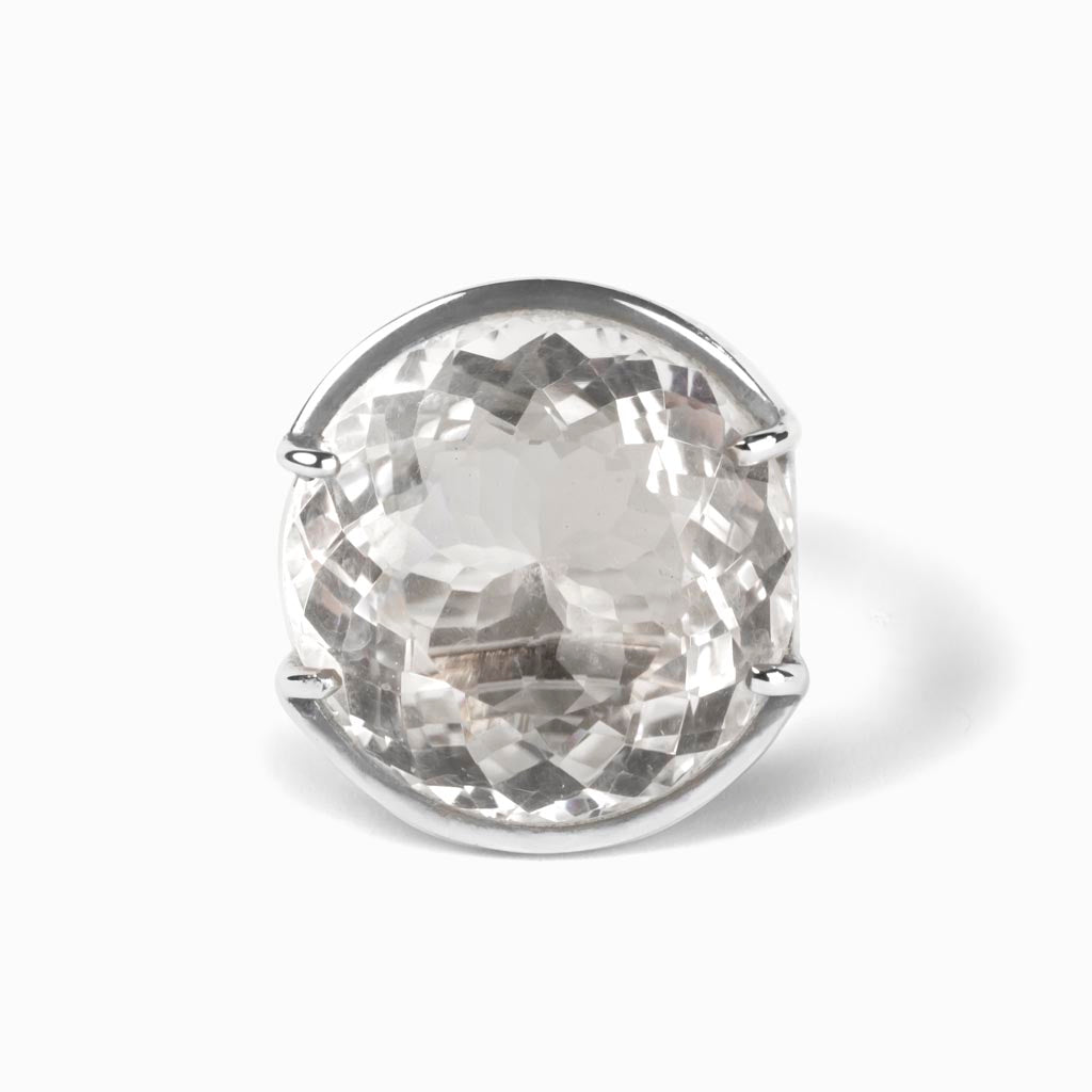 Clear Quartz Ring Made in Earth
