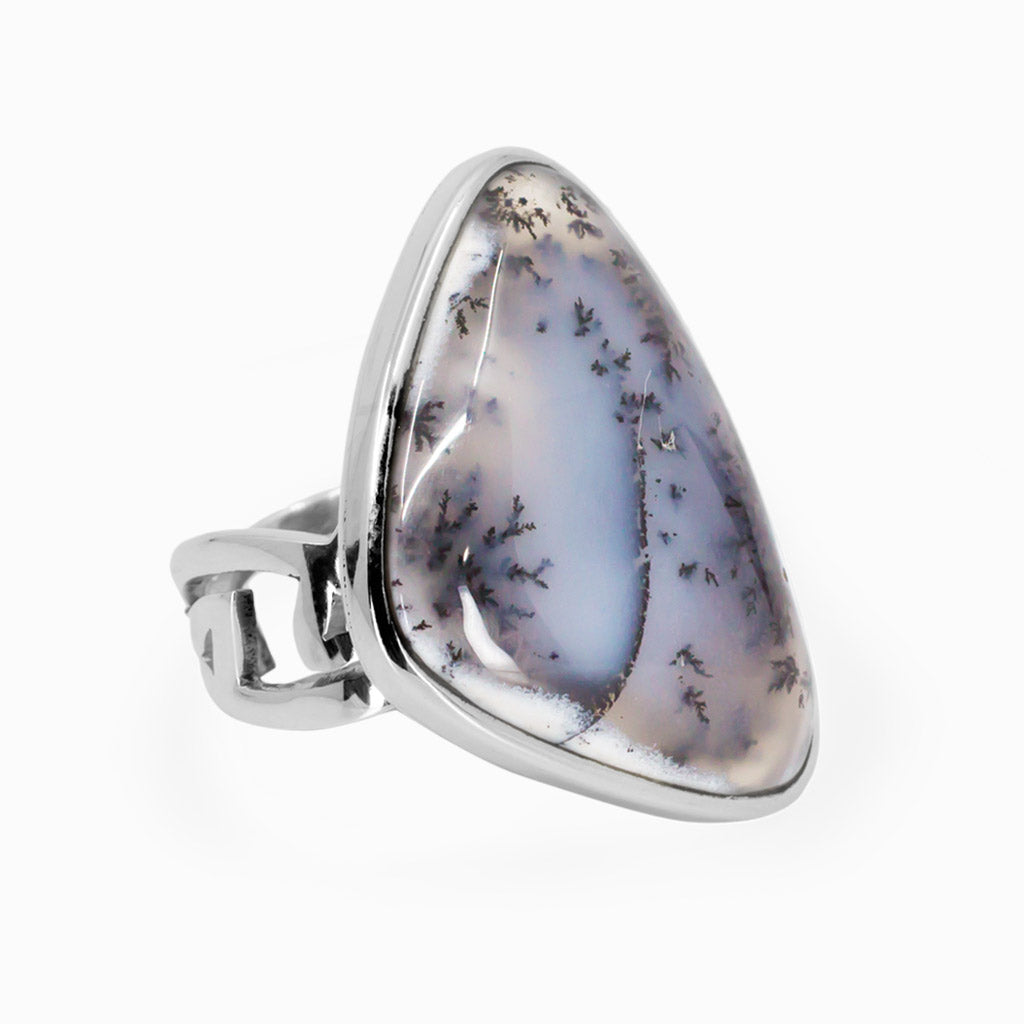 Dendritic Opal Ring