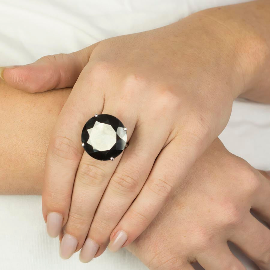 Hematite Ring on Model