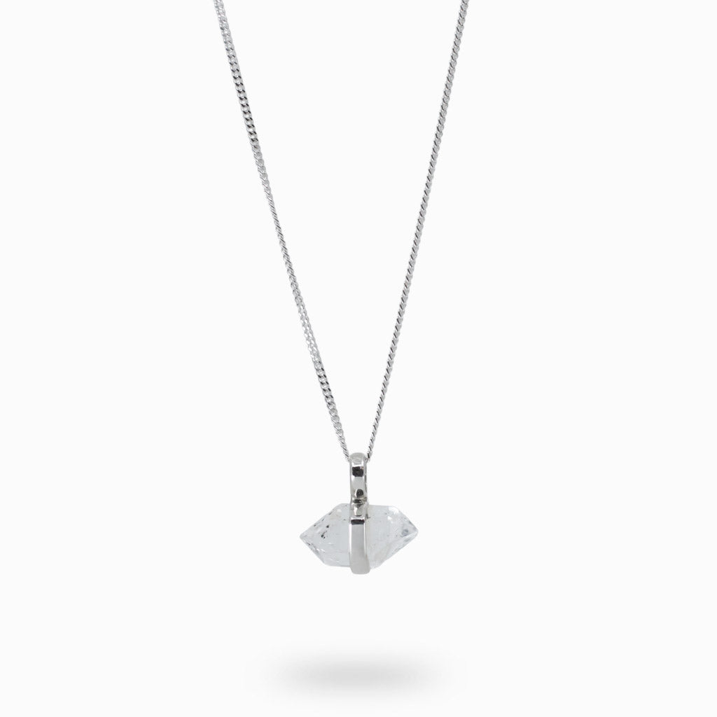 raw Herkimer Diamond necklace