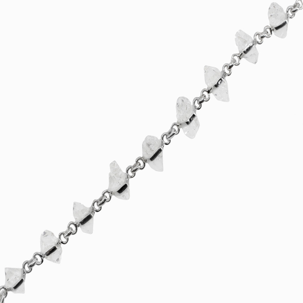 Raw Natural Herkimer Diamond Bracelet Made In Earth
