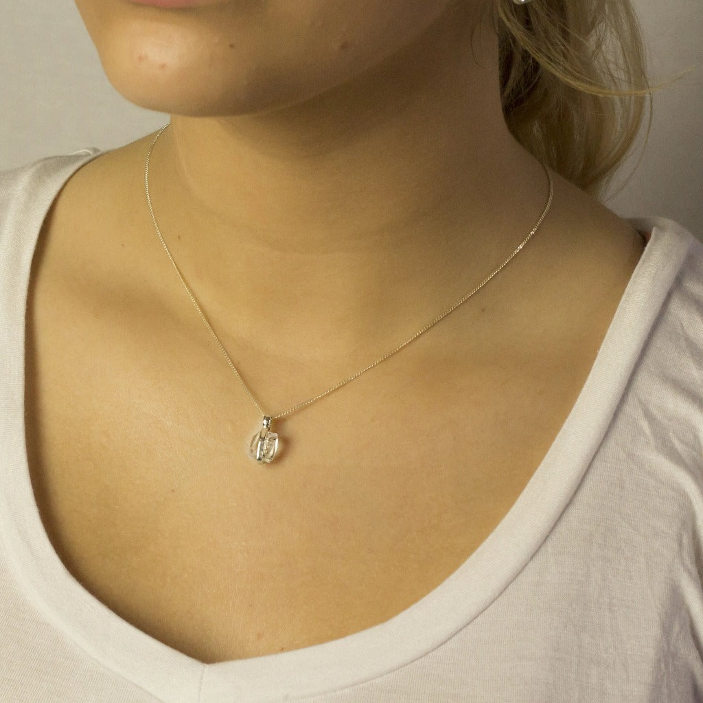 Herkimer Diamond Pendant on Model