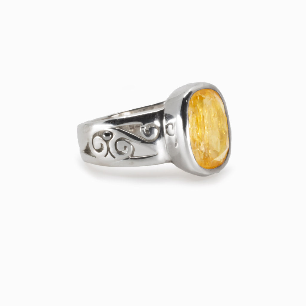 Golden Topaz Ring