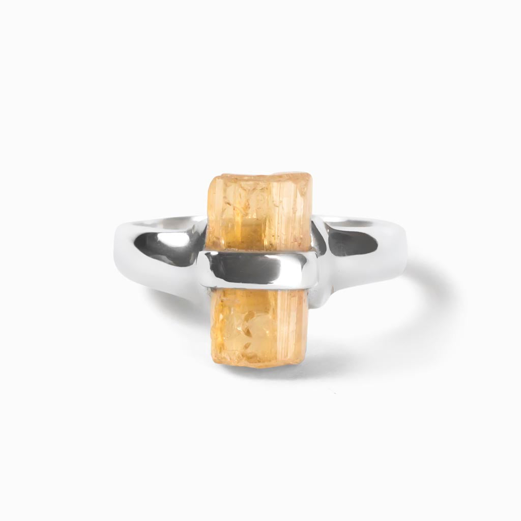 Golden Topaz Ring Made in Earth