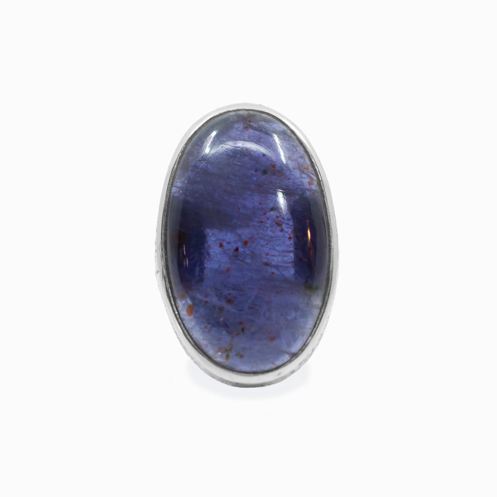Oval Cabochon Iolite ring