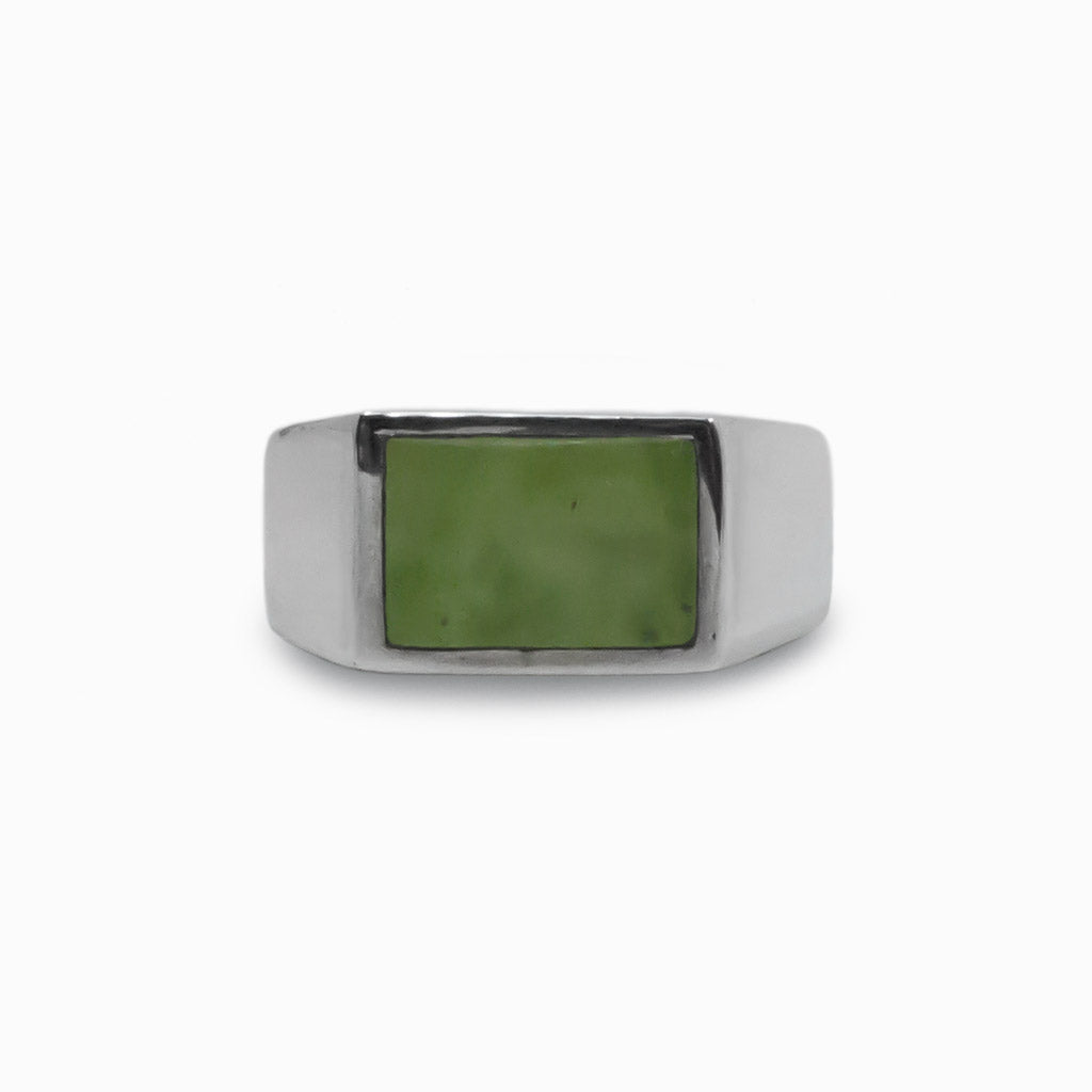 Jade signet ring
