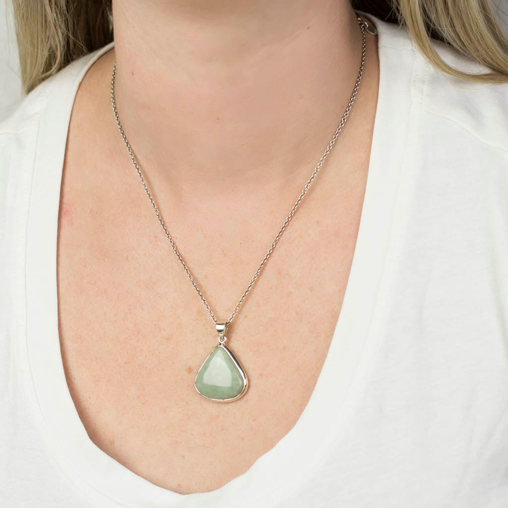 Jadeite Pendant on Model