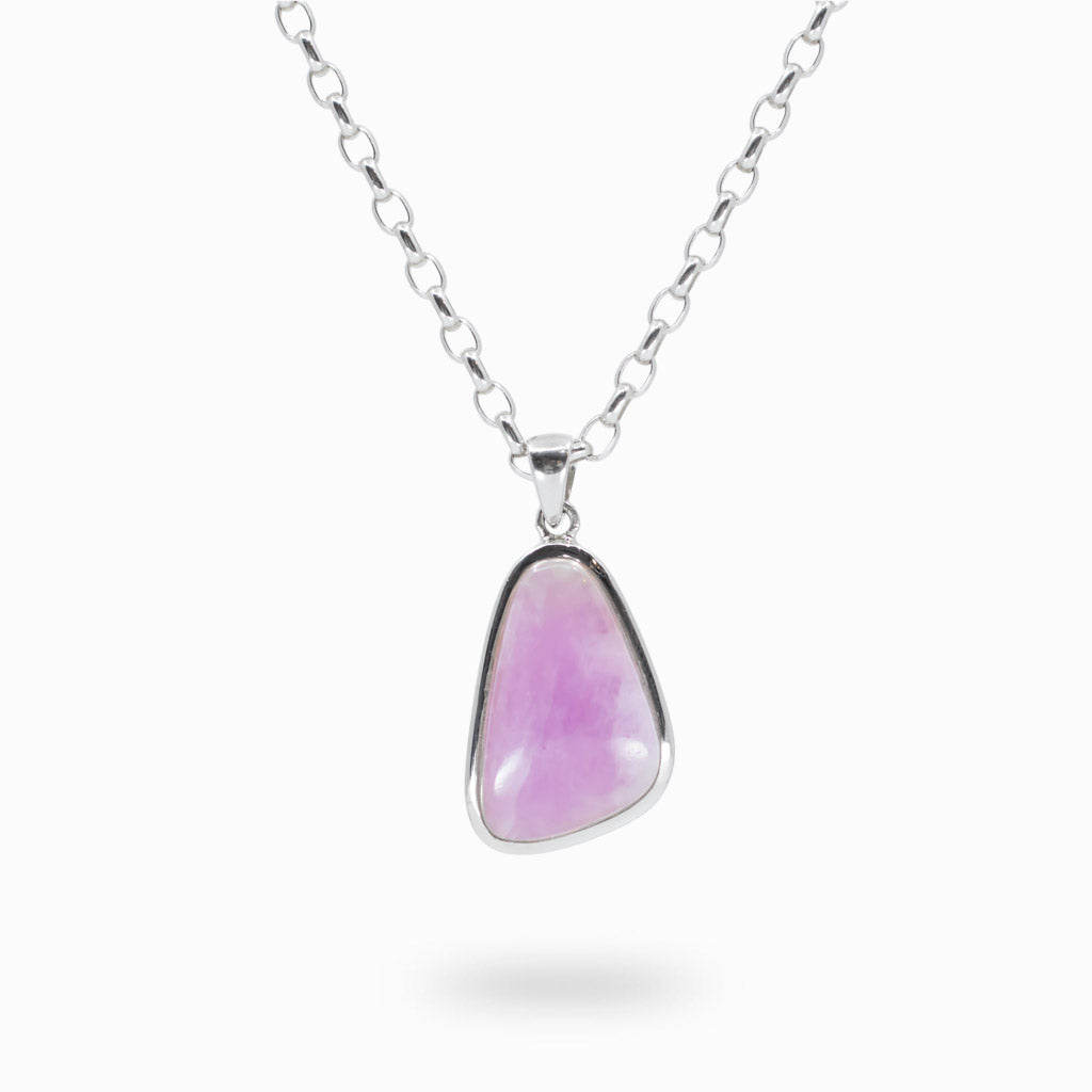cabochon Pink Kunzite necklace