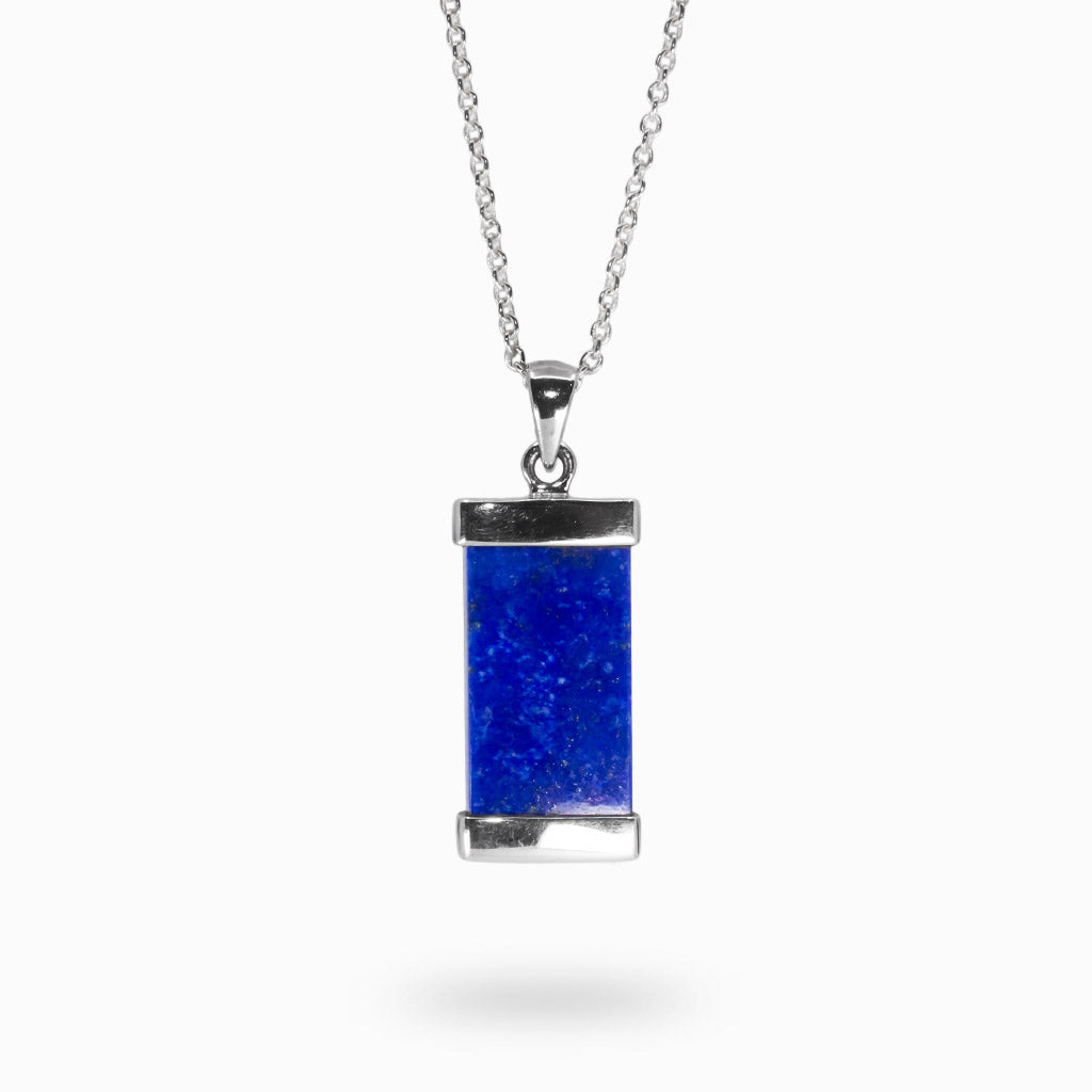 Rectangular Lapis Lazuli Necklace