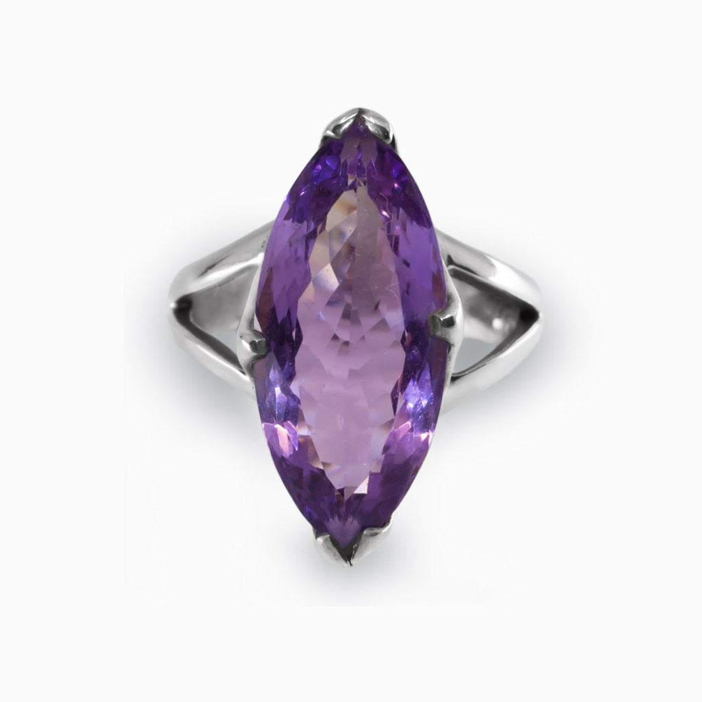 Purple Amethyst Ring Made in Earth