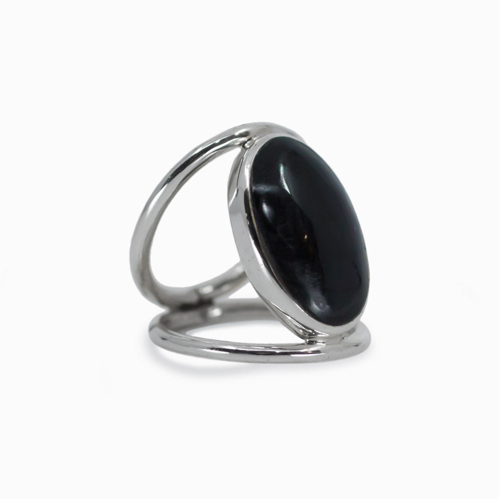Black Obsidian Ring