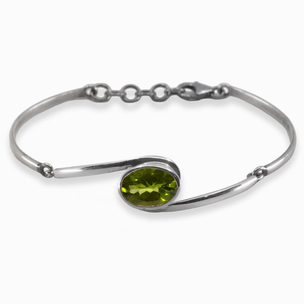 Peridot Bangle Bracelet Made In earth