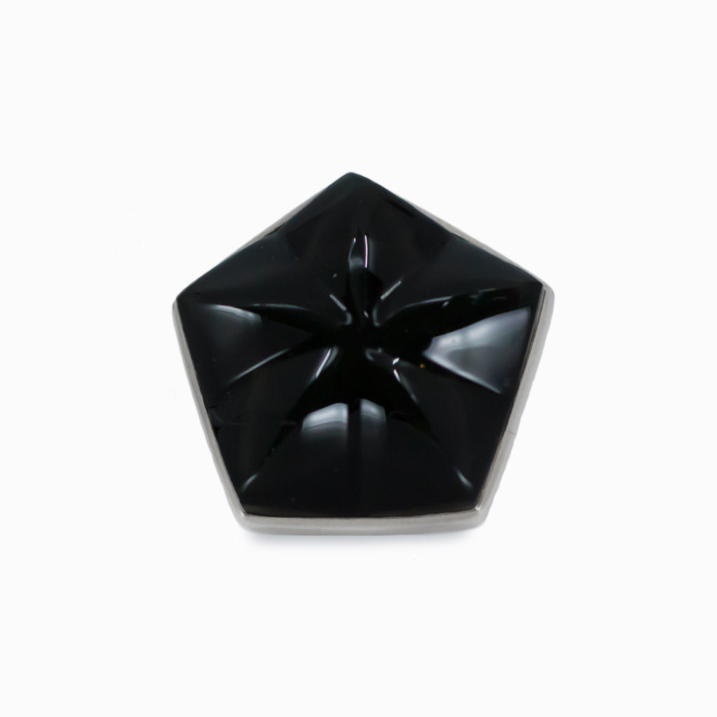 Cabochon Rainbow Obsidian ring