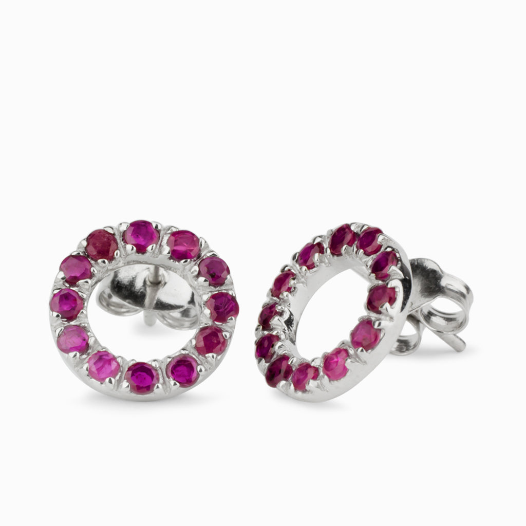 Ruby Stud Earrings Made In Earth