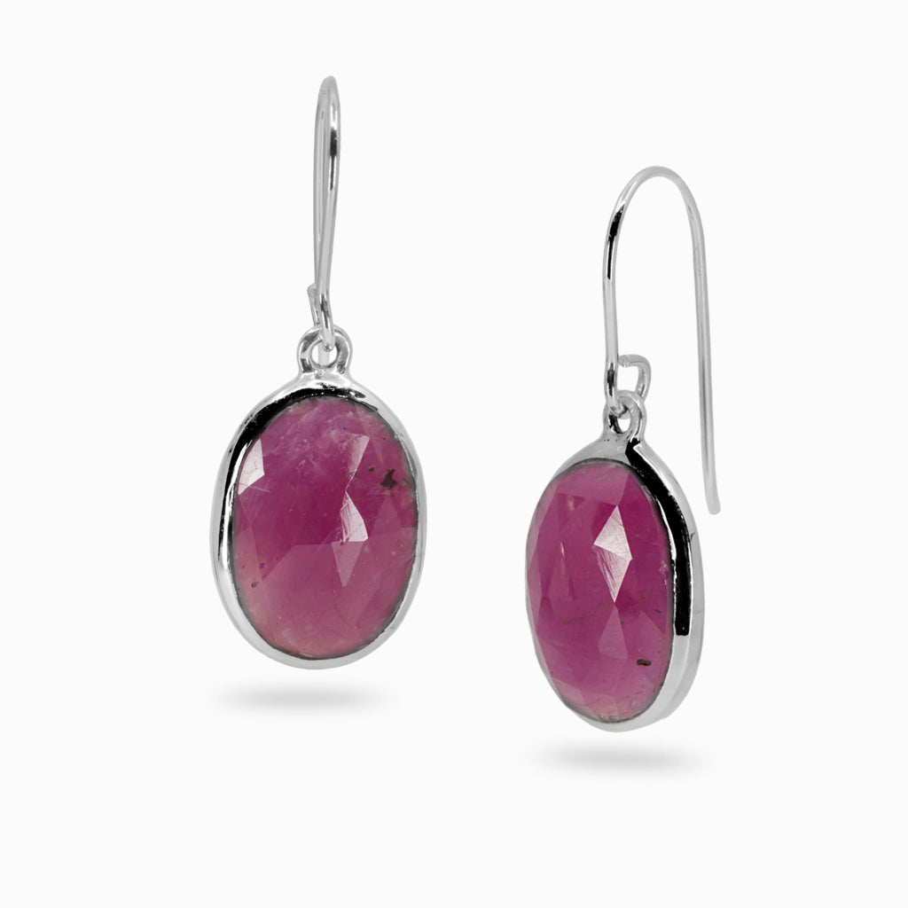 Ruby drop earrings Made In Earth