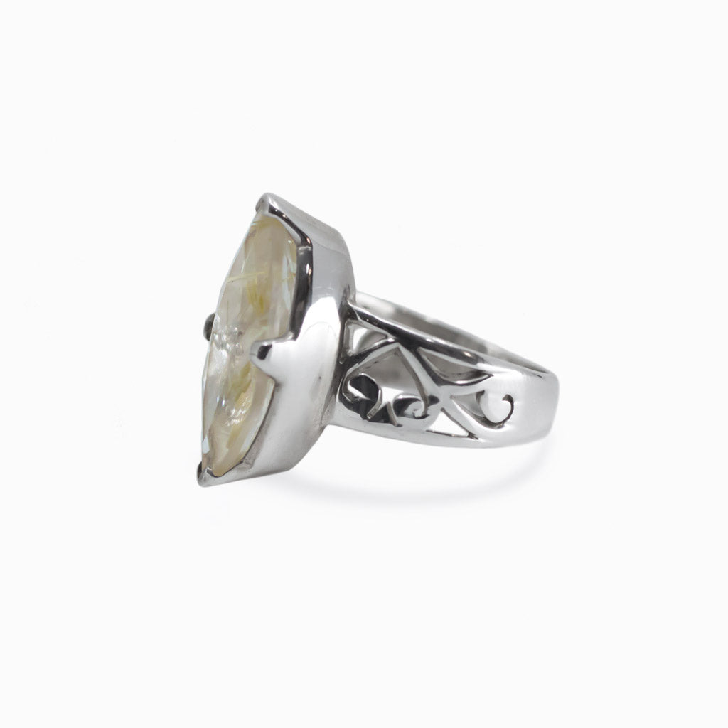 Rutilated Quartz ring