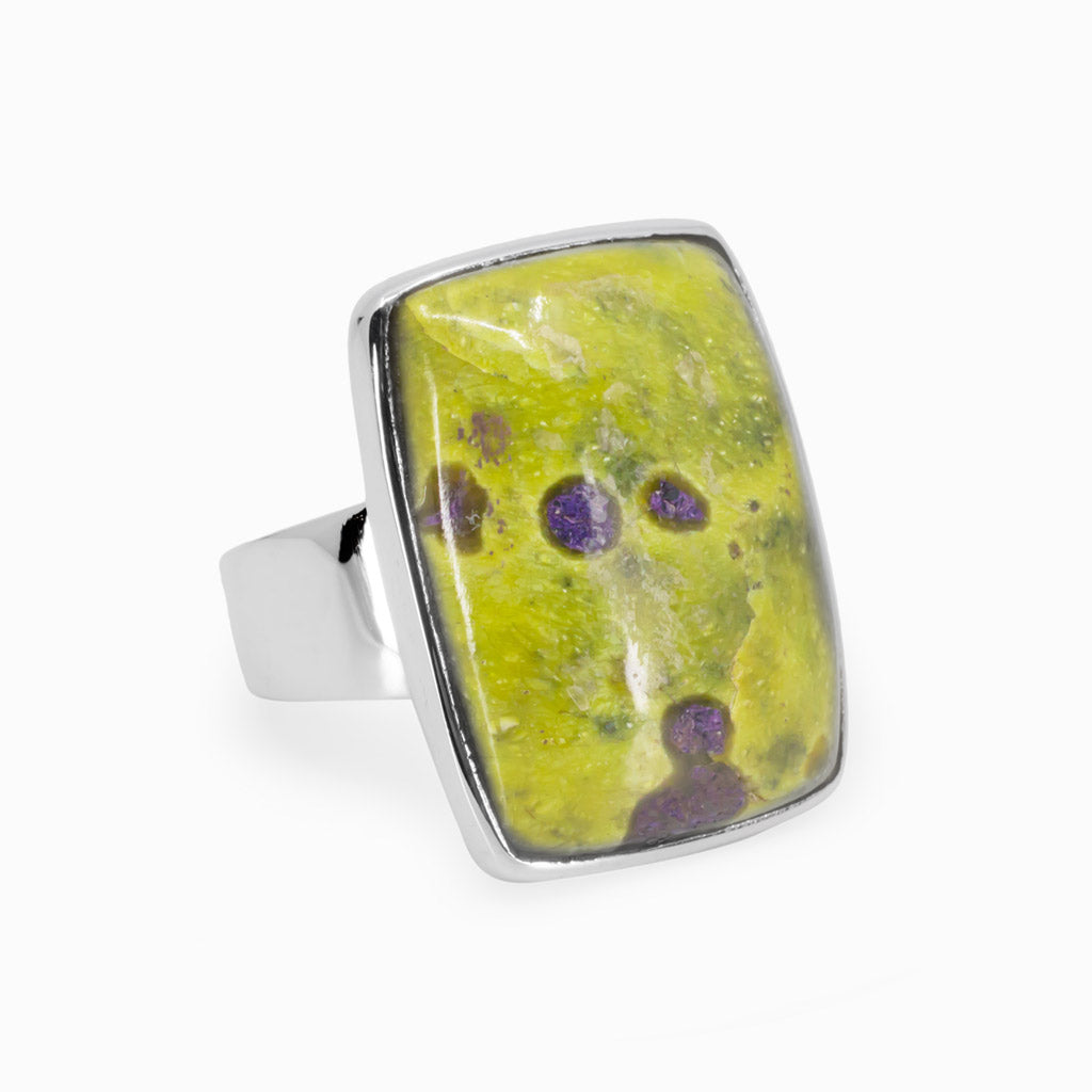 Serpentine Stichtite Ring