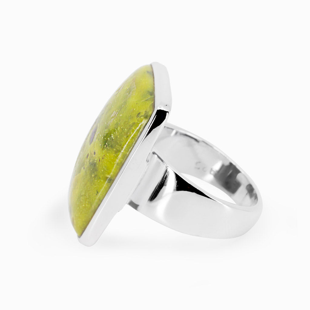 Serpentine Stichtite Ring