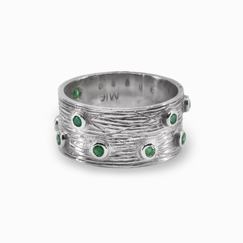 Green Emerald Ring Made in Earth