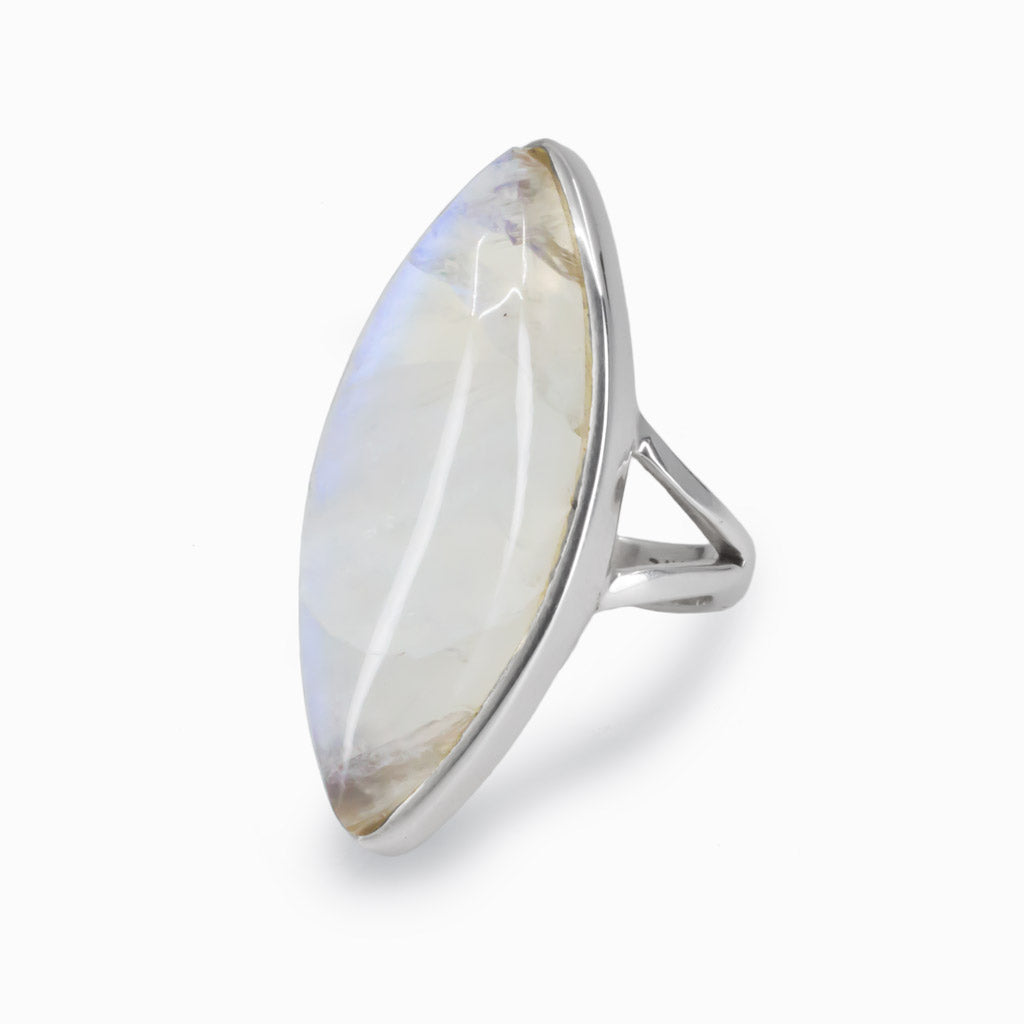 Rainbow Moonstone Ring