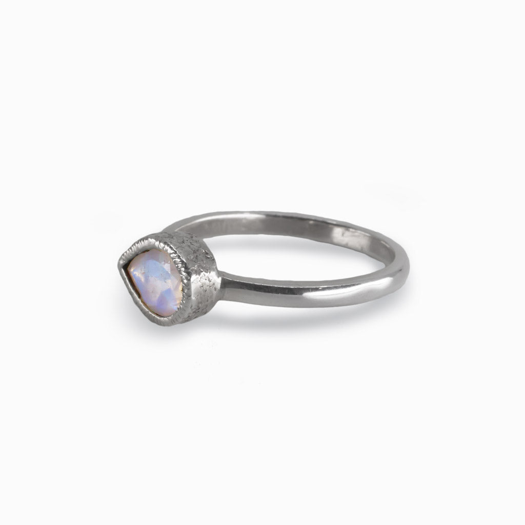 Rainbow Moonstone Ring