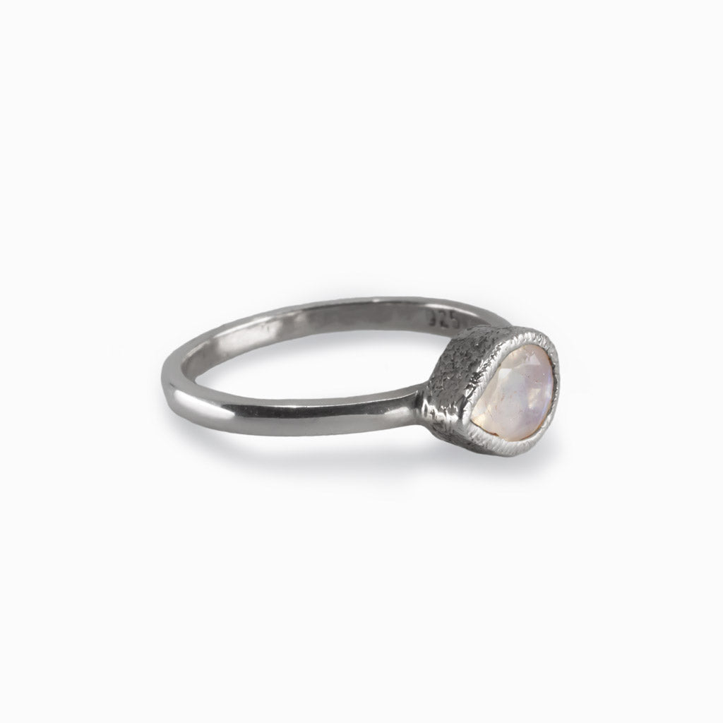 Rainbow Moonstone Ring