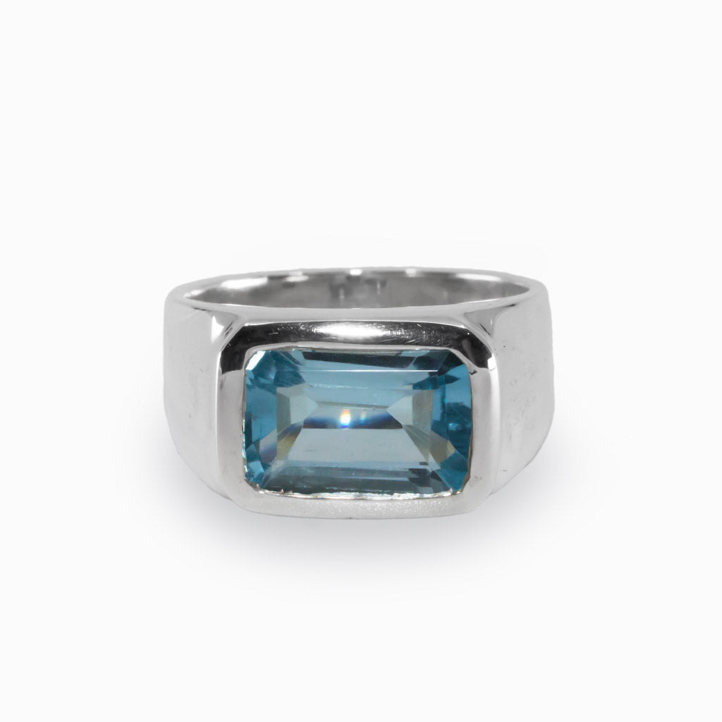 Blue Topaz Ring Made in Earth