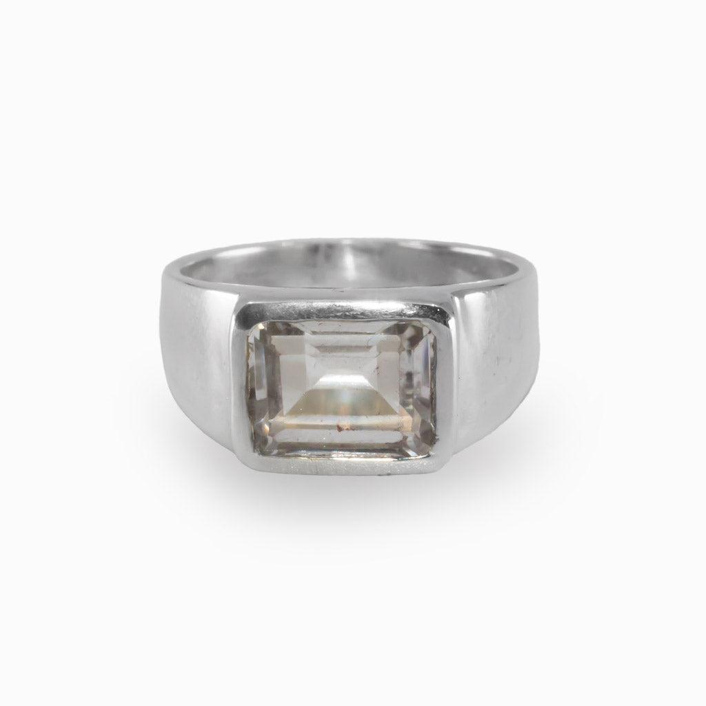Clear Quartz Ring Made in Earth