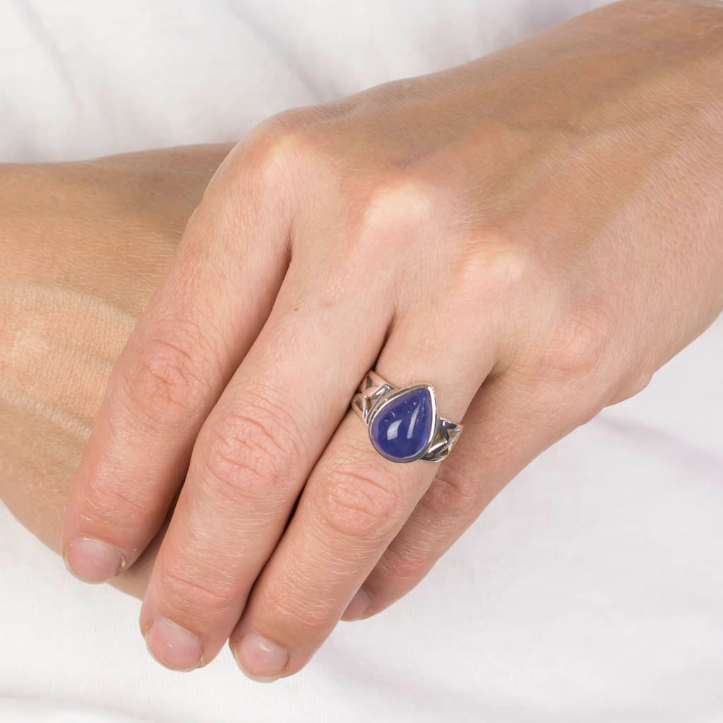 Tanzanite Ring on Model