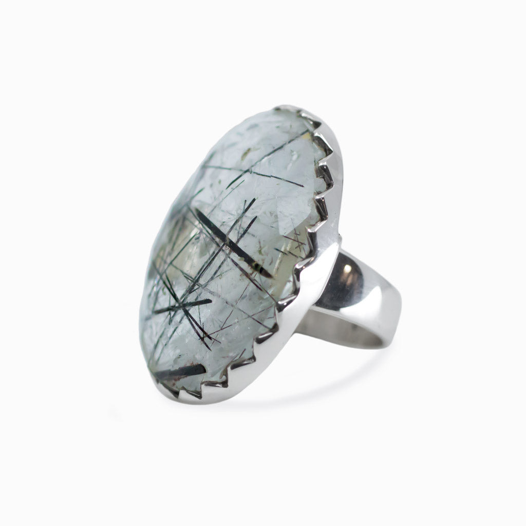 Tourmalinated Quartz ring