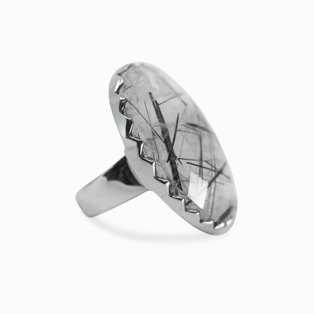 Tourmalinated Quartz ring