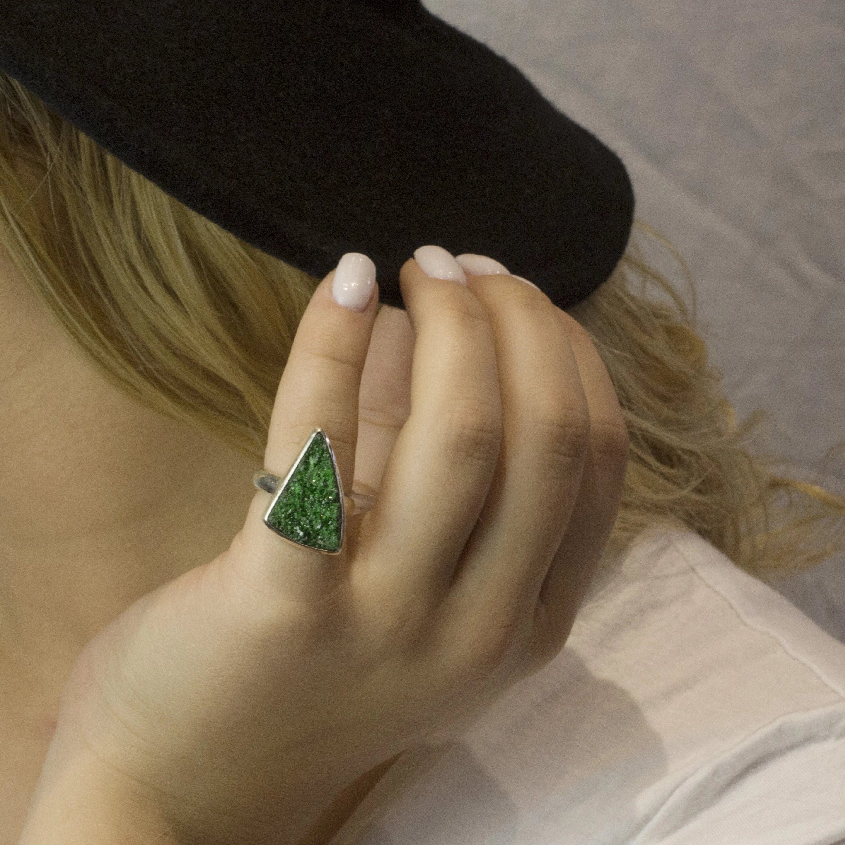 Uvarovite Ring on Model