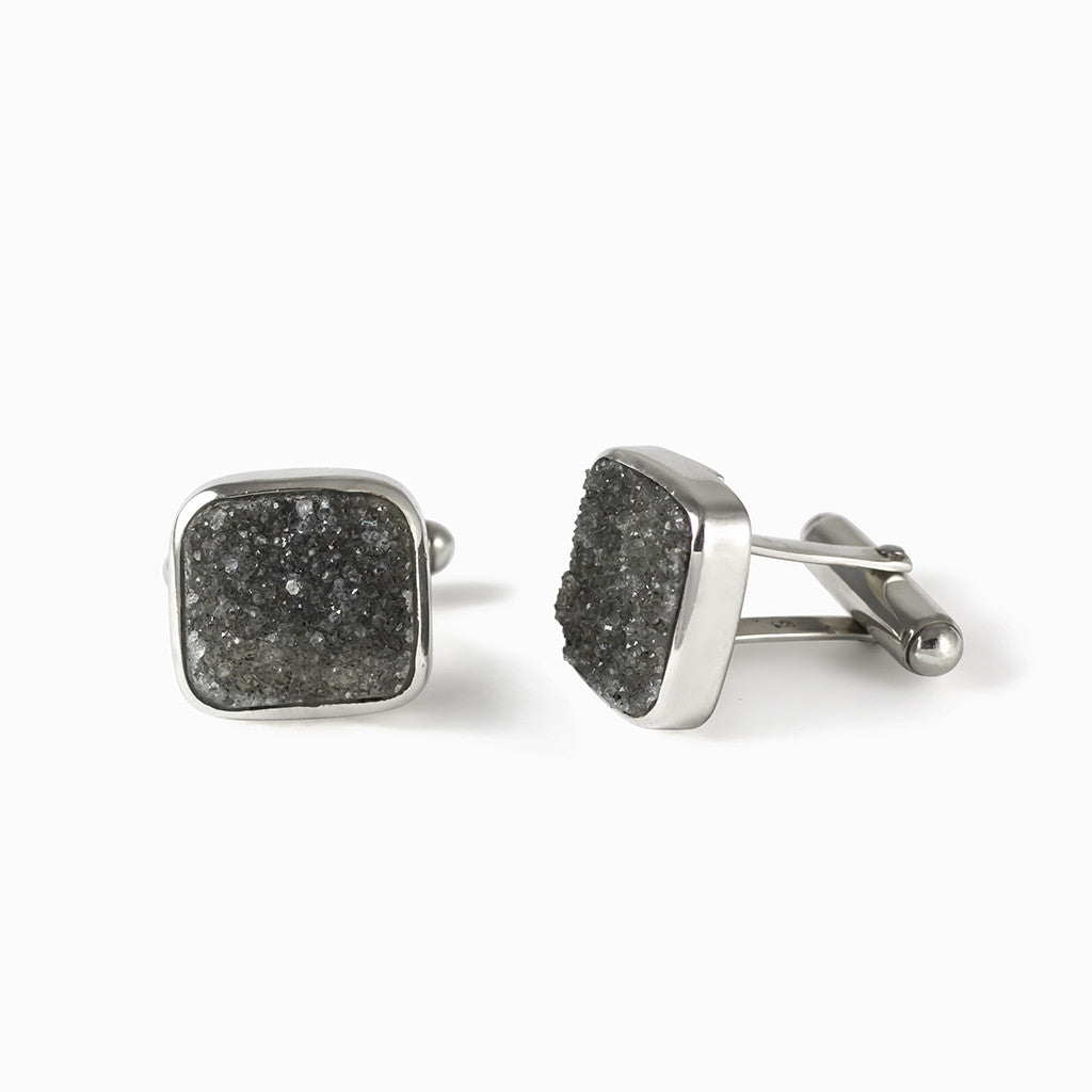 Agate Druzy Cufflinks