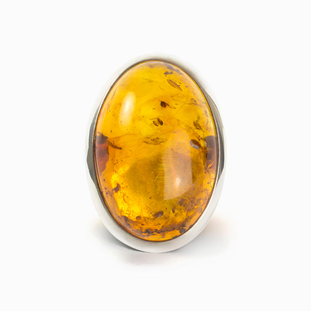 Yellow Amber Ring