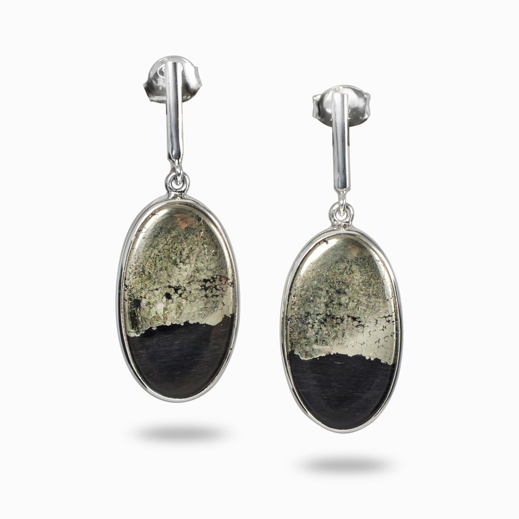 oval Apache Gold Drop Earrings